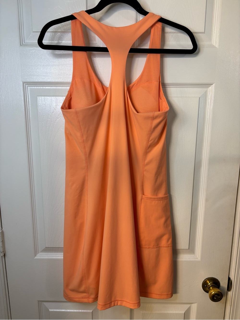 Sweaty Betty Peach Racerback Active Dress Built In Shorts Pockets US 8 - Picture 7 of 10
